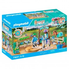 Playmobil Escuela Moderna de Equitación 71637