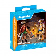Playmobil Dúo Pack Cazador de Tesoros y Momia 71796