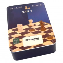 Juego Madera Ajedrez y Damas
