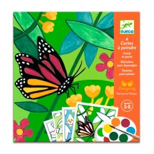 Djeco Lámina Pintura Mágica Mariposa