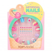Top Model Uñas Postizas con Brillantes