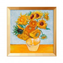 Cuadro 3D Pintar Girasoles