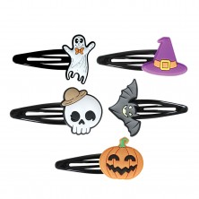 Set 5 Clips Pelo Halloween