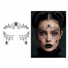 Joyas Faciales Adhesivas Telaraña