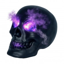 Calavera Humo con Luz 16 cm