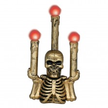 Candelabro Esqueleto Dorado