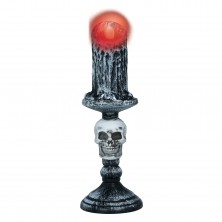 Candelabro Calavera con Luz 26 cm