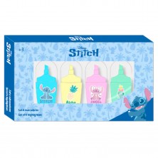 Pack 4 Mini Marcadores Fluorescentes Stitch