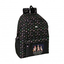 Mochila Negra K-Pop 31 x 43 cm