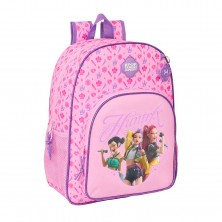 Mochila Grande Rosa K-Pop Demon Hunters