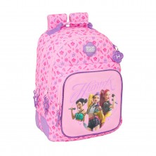 Mochila Doble con Cantoneras Rosa K-Pop