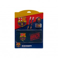Set Papelería con Estuche FC Barcelona