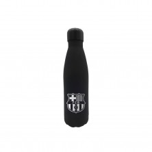 Botella Negra Acero Inoxidable Barça 500 ml