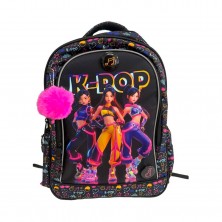 Mochila K-Pop con Llavero Pompón