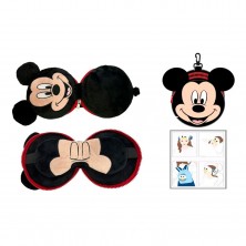 Cojín Viaje con Antifaz Mickey