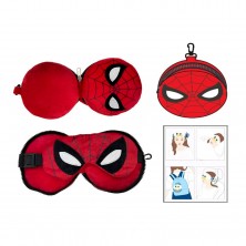 Cojín Viaje con Antifaz Spiderman