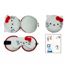 Cojín Viaje con Antifaz Hello Kitty