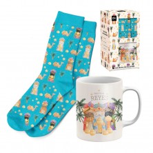 Pack Taza y Calcetines Reyes Magos