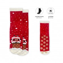 Calcetines Antideslizantes Papá Noel Talla 23-38