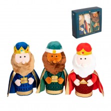 3 Peluches Reyes Magos 30 cm