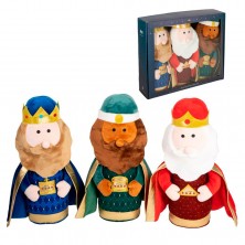3 Peluches Reyes Magos 50 cm