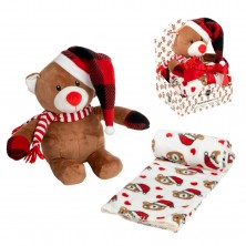 Peluche Oso Navidad con Manta