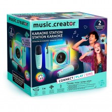 Mini Karaoke con 2 Micros y Luces