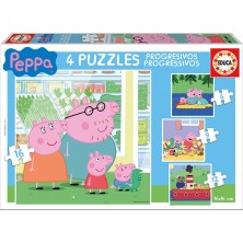 Peppa Pig 4 Puzzles Progresivos