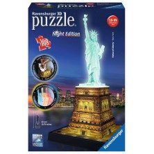 Puzle 3D Estàtua Llibertat Llums
