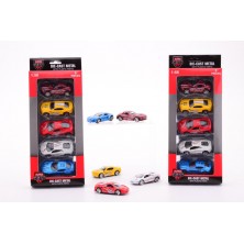 Set 5 Coches Metal