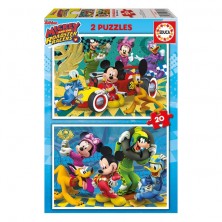 Puzzle Mickey and the Roadsters Racers 2x20 pcs