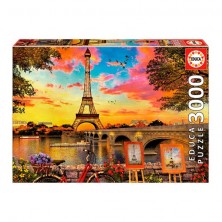Puzzle 3000 pcs Puesta de Sol en París