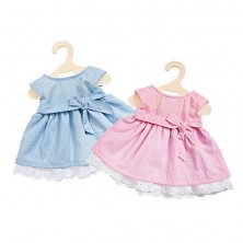 Vestit Estiu Blau / Rosa Assortit per Nines 35-45 cm