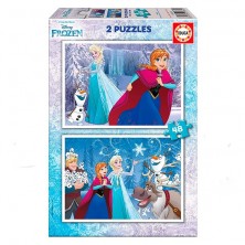 Frozen Puzzles 2x48 piezas