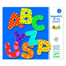 Djeco Set 38 Lletres Magnètiques Fusta Grans
