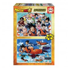 Puzle 2x100 Peces Bola de Drac Super