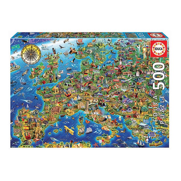 Multicolor 18451 Educa Mapa de Londres Puzzle 500 Piezas 