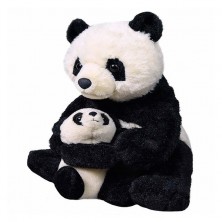  Peluche Mama y Cría Oso Panda 