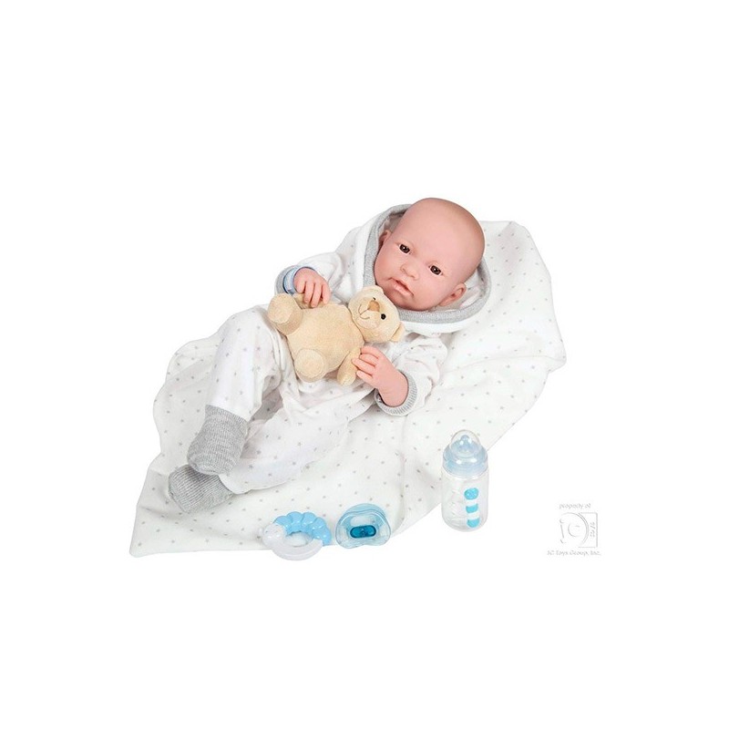 Bebé Reborn con Manta y Peluche de / Baby Doll Muñeca / Juguete
