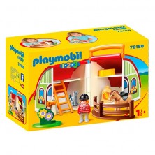 Playmobil 1.2.3 Mi Primera Granja Maletín 70180