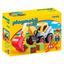 Playmobil 1.2.3 Pala Excavadora 70125