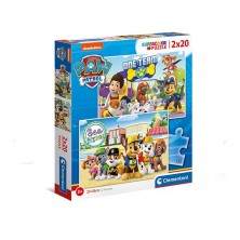Puzle 2x20 Piezas Patrulla Canina