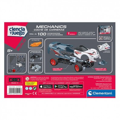 Coche de Carreras Mechanics juego de construcciones mecánica a partir de 8 años Clementoni-55412 