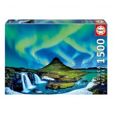 Puzle 1500 Piezas Aurora Boreal Islandia