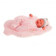 Muñeca Recién Nacida Carla con Cojín Nubes 40 cm