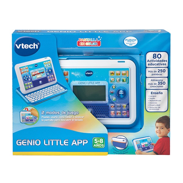 VTech Tablet Infantil Pantalla LCD y Teclado Juego Educativo Niño 80 Actividades 
