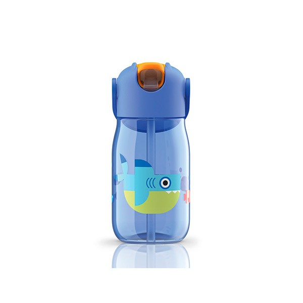 Botella infantil de tritán de los tiburones