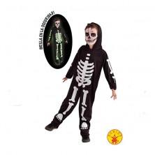 Disfraz Esqueleto Brillante Talla M
