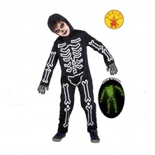 Disfraz Esqueleto Glow in Dark Talla M