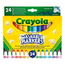 Set 24 Rotuladores Maxi Punta Lavable